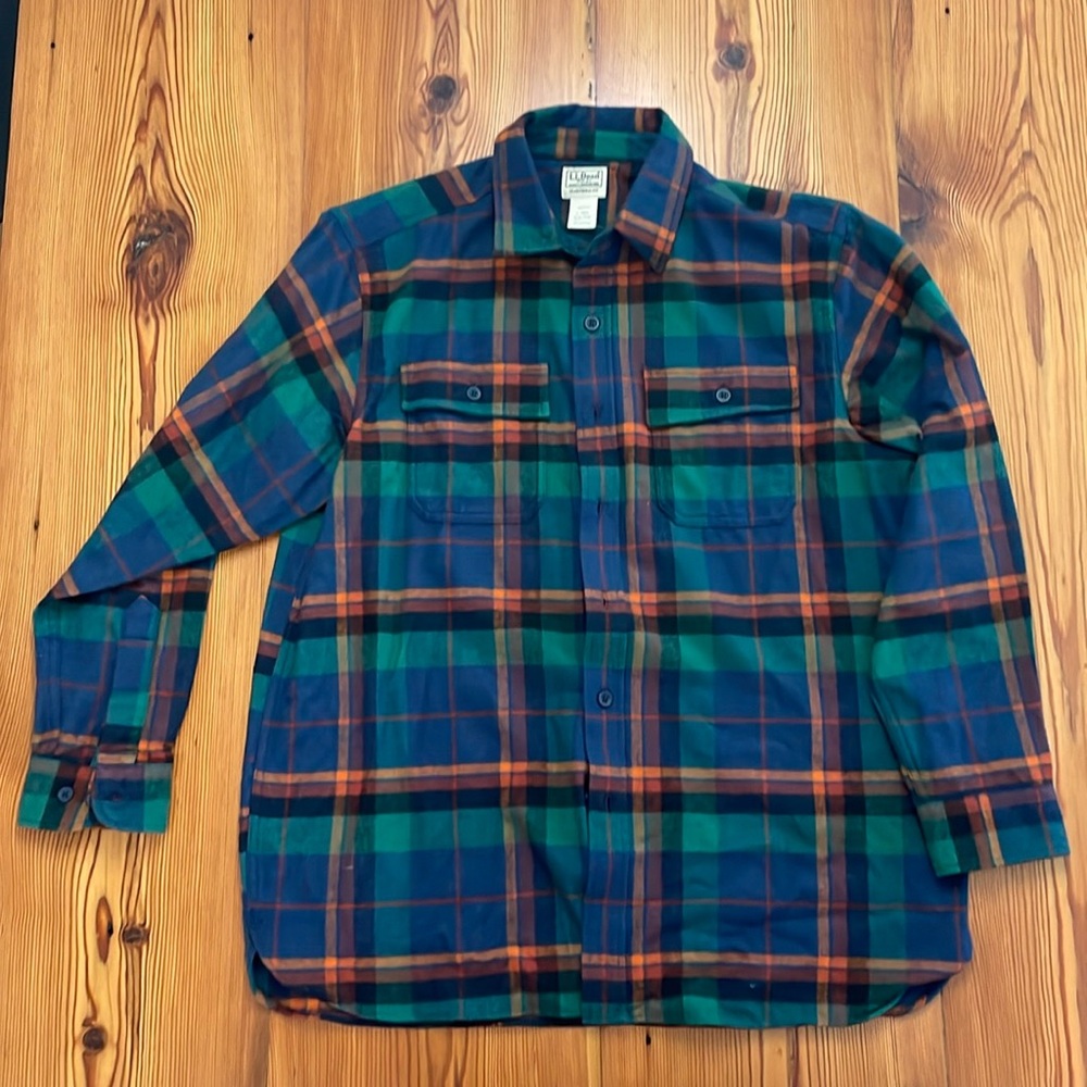 🌲 🆕 LL Bean Men's Chamois Shirt, Traditional Fit, Large - Canyon Rust - NWT